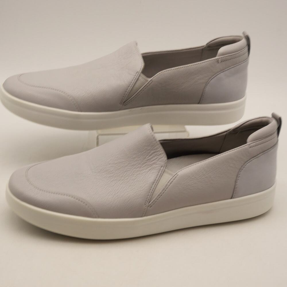 Vionic Penelope Gray  Leather Slip On Sneaker Shoes Women's 11 NEW